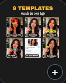 9-grid of templates effect preview